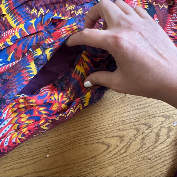 NWT Anthropologie Maren Embroidered Maxi Dress Size 4 Petite Sunset Motif Purple - Picture 14 of 16